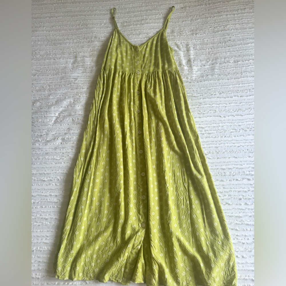 Billabong Women's Venice Babe Midi Dress in moss joy, size medium
